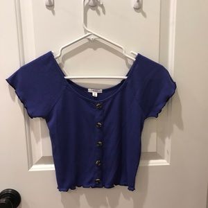 navy blue ardene crop top